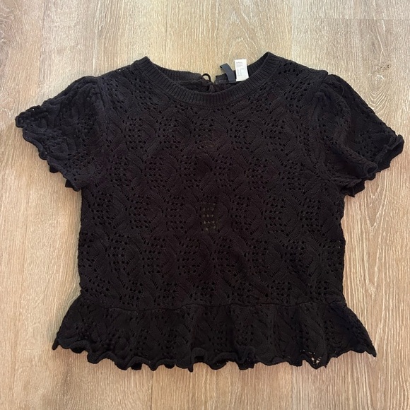H&M crochet knit blouse - Picture 3 of 6